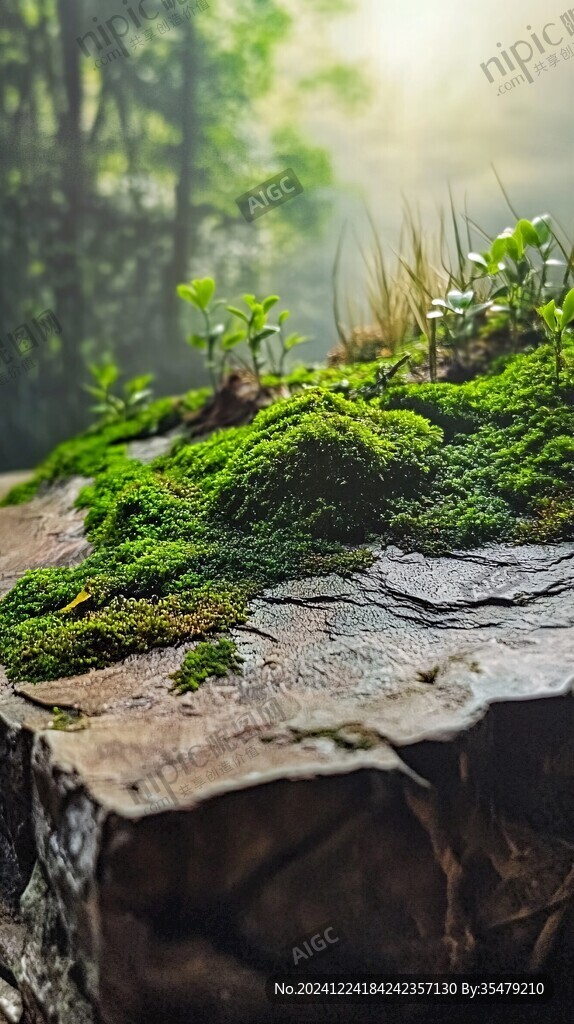 阳光与青苔