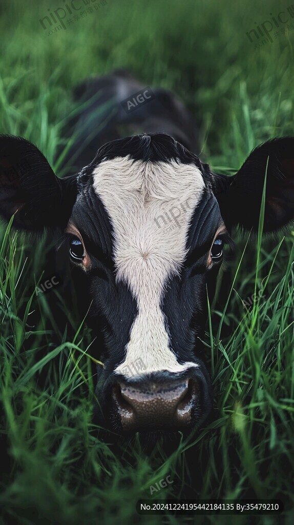 奶牛面部高清图片