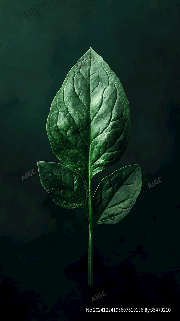 绿叶绚丽绿色