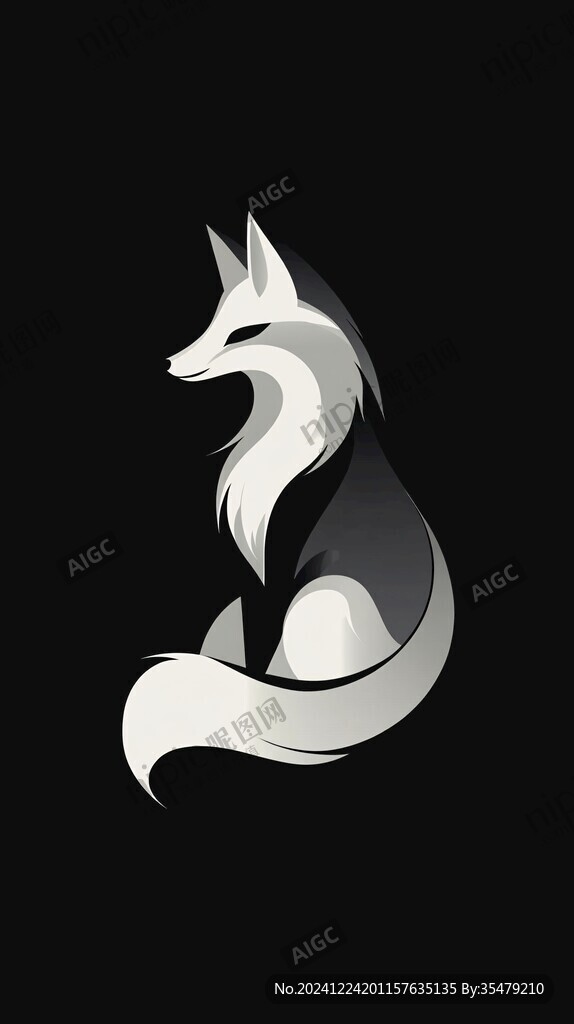 狐狸渐变logo