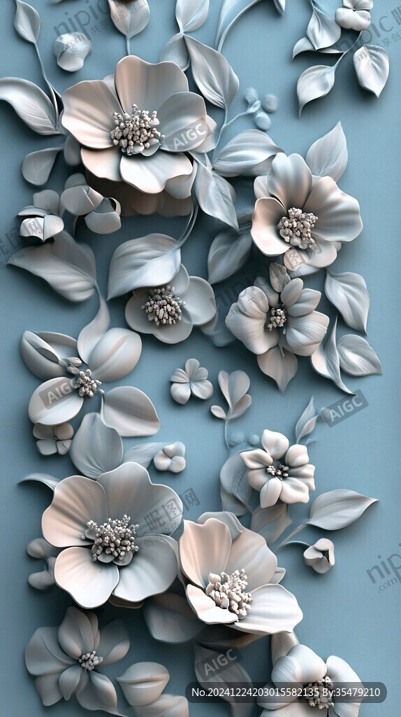 3d立体花壁纸