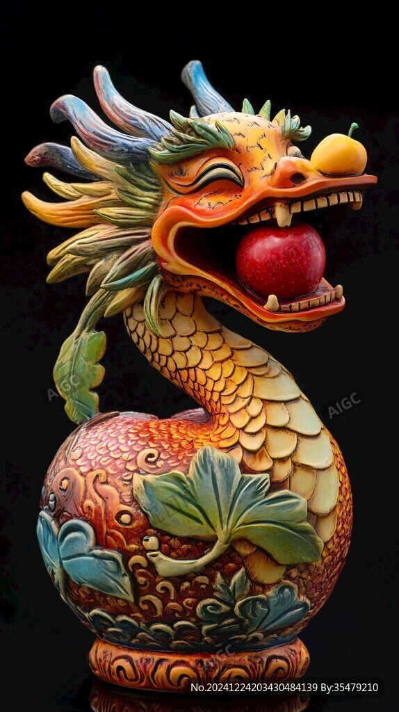 龙年装饰摆件素材
