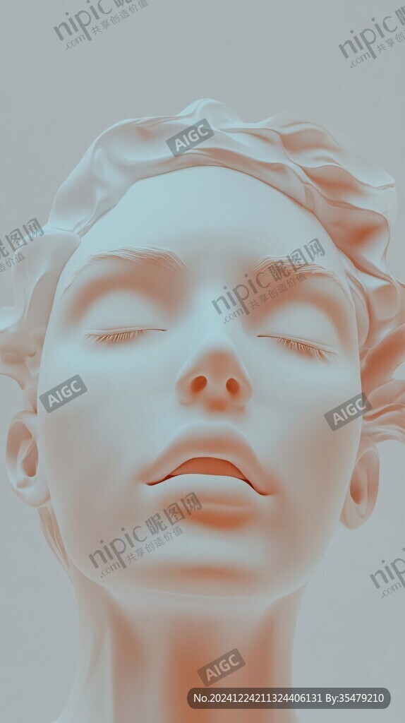 女性浮雕头像