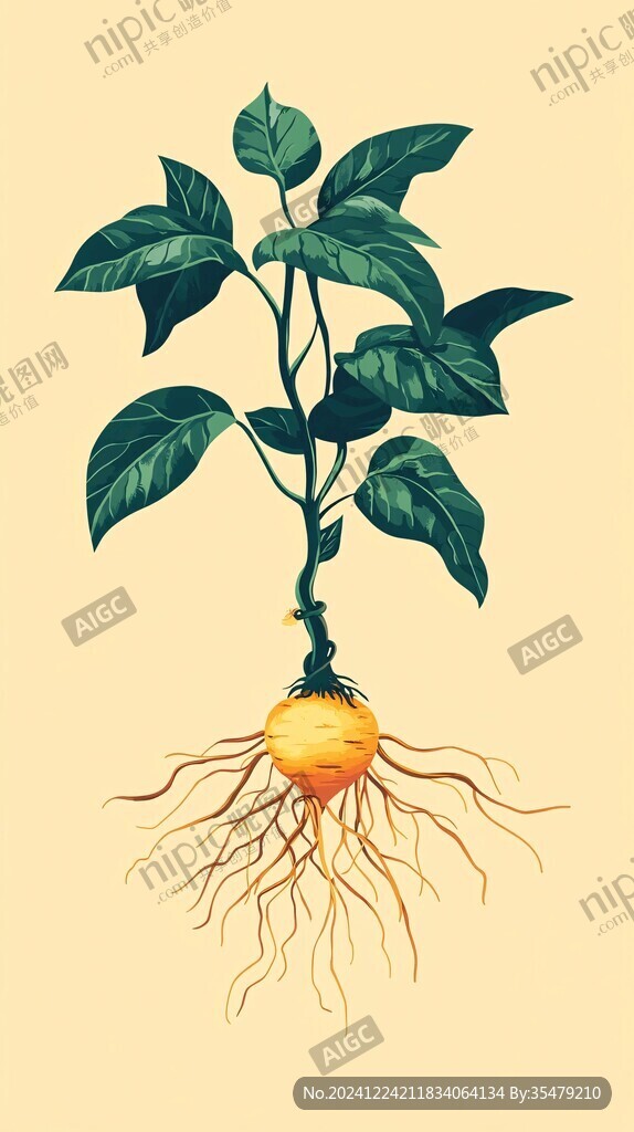 人参插画图谱