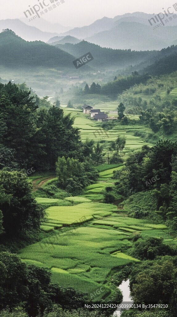 唯美大山深处有人家