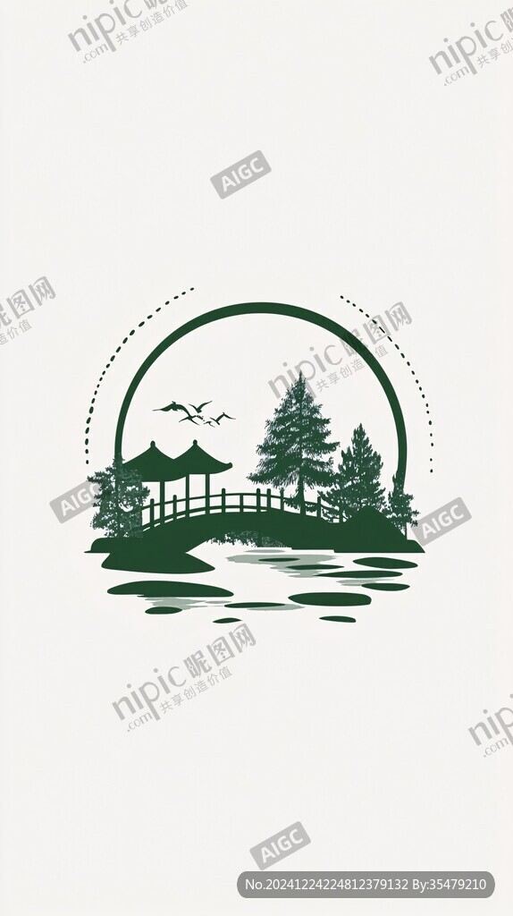 乡村山水田园logo