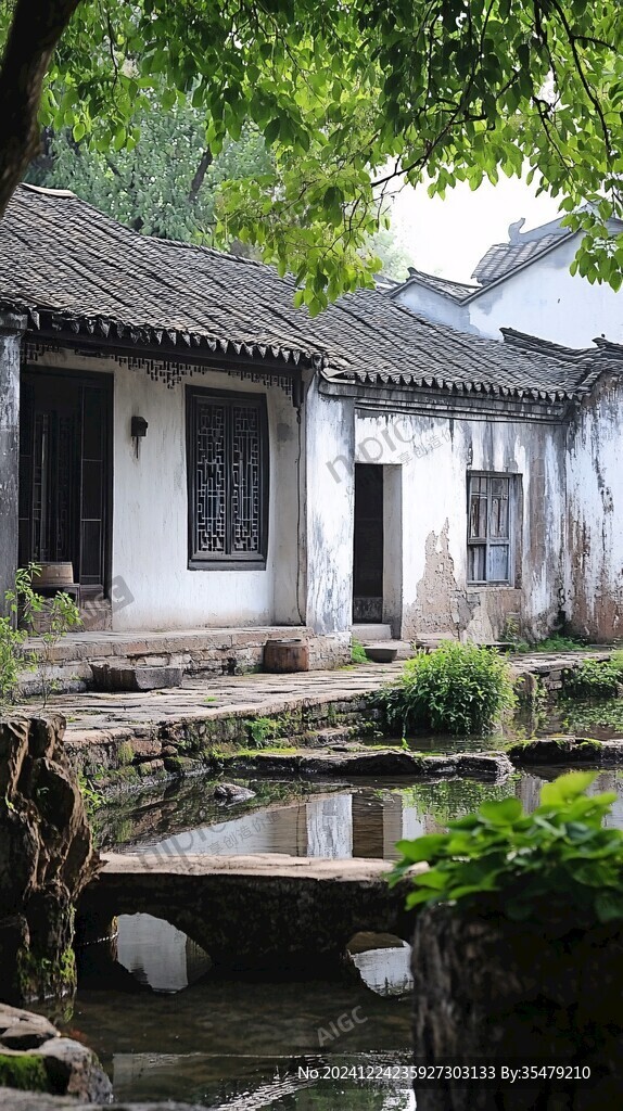 庭院院落江南小景