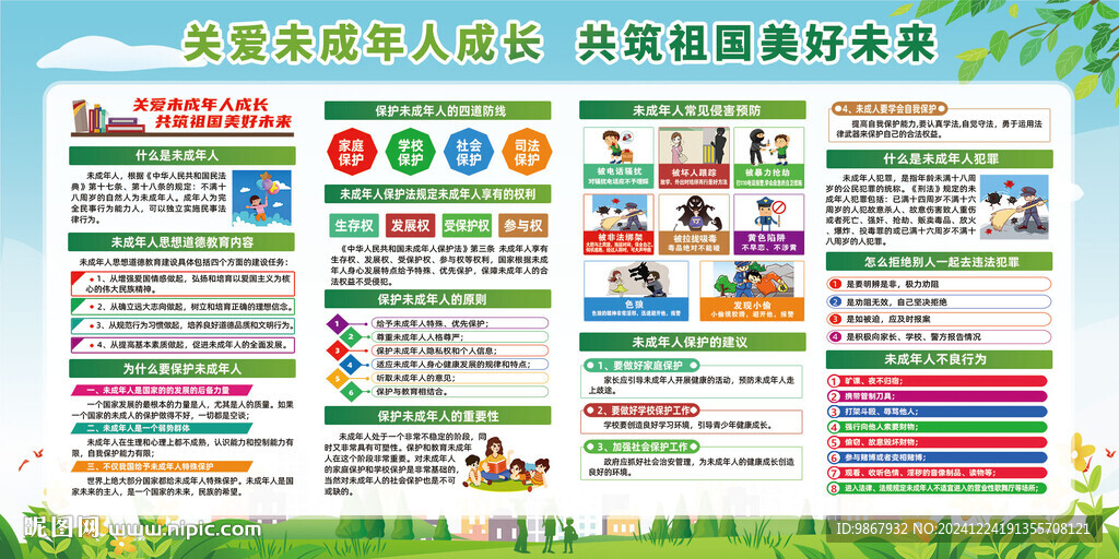 关爱未成年人宣传栏