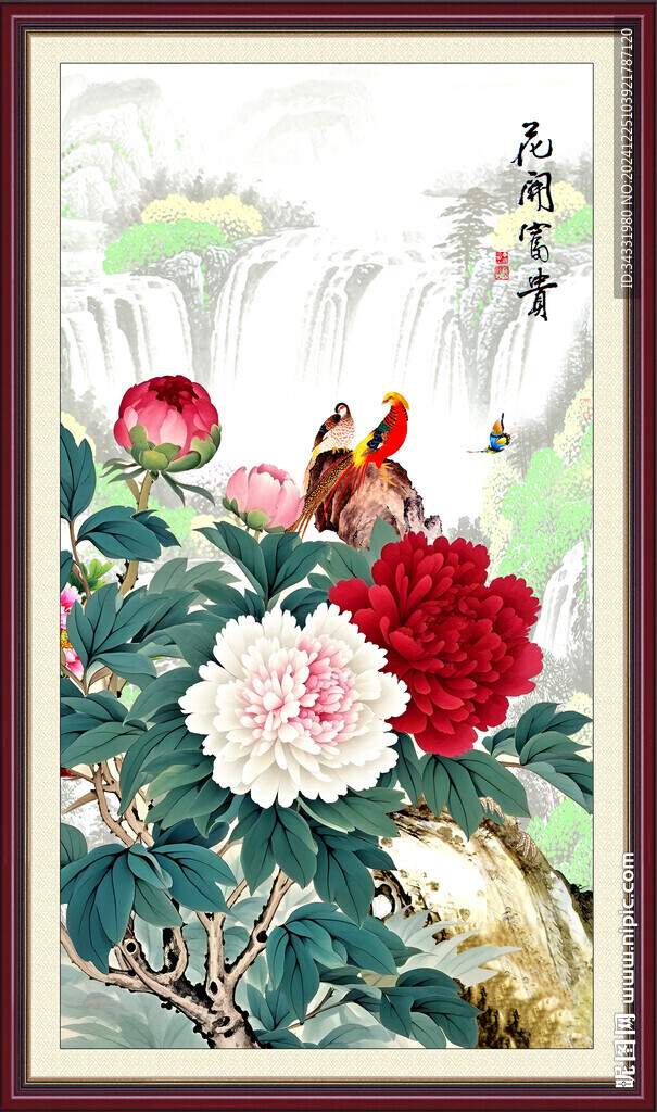 国画牡丹