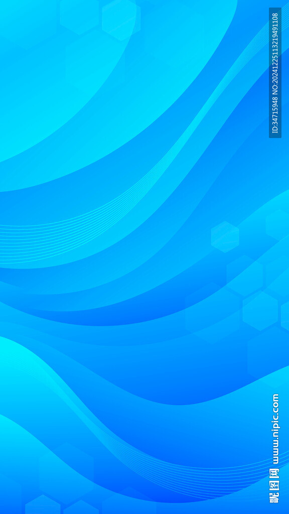 蓝色渐变曲线矢量背景