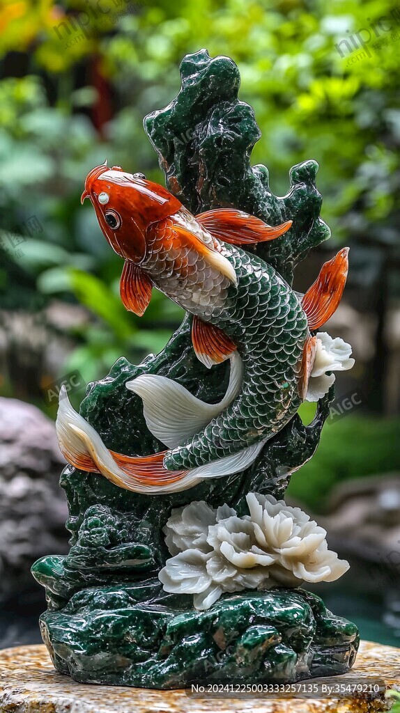 锦鲤雕塑