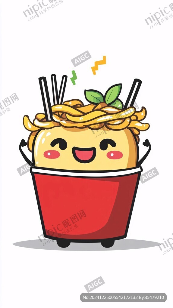 卡通泡面吉祥物