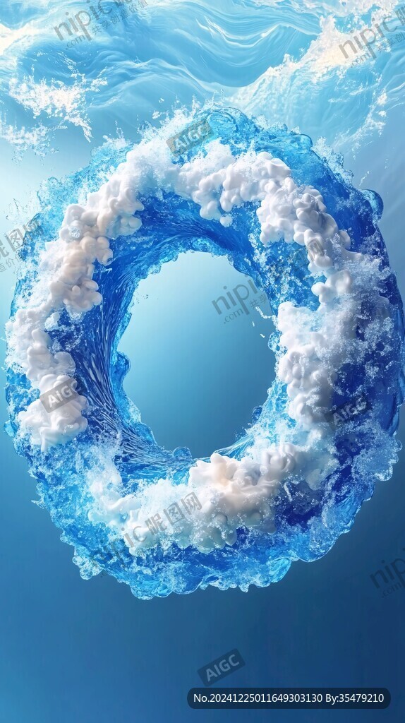 创意水纹水波纹云海
