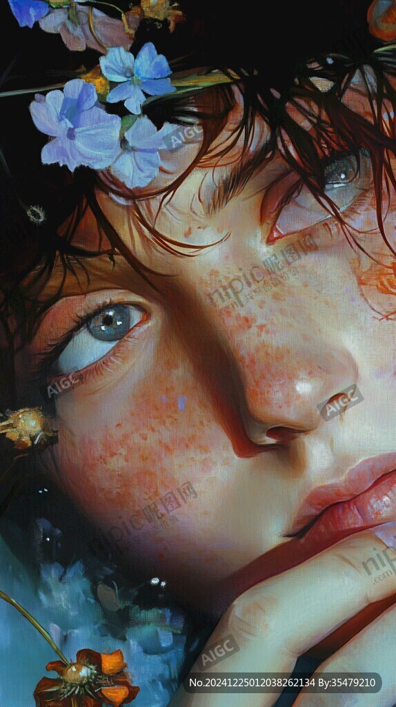 高级感女插画