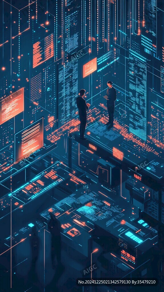 科技感插画