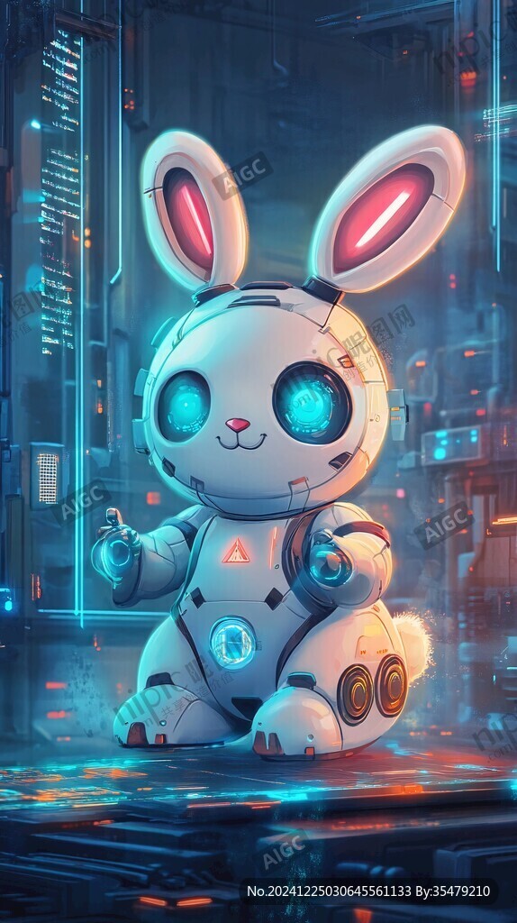 科技兔吉祥物
