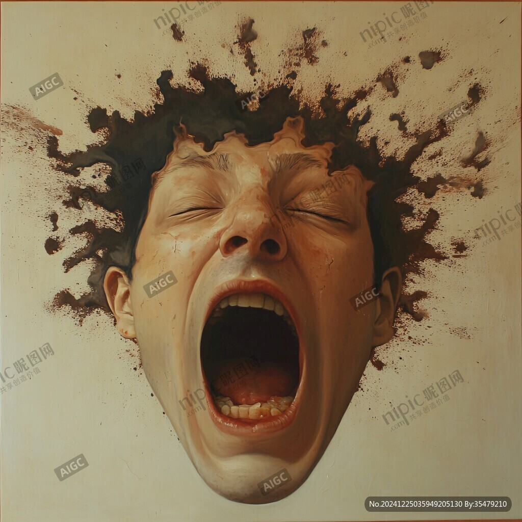 惊悚立体画