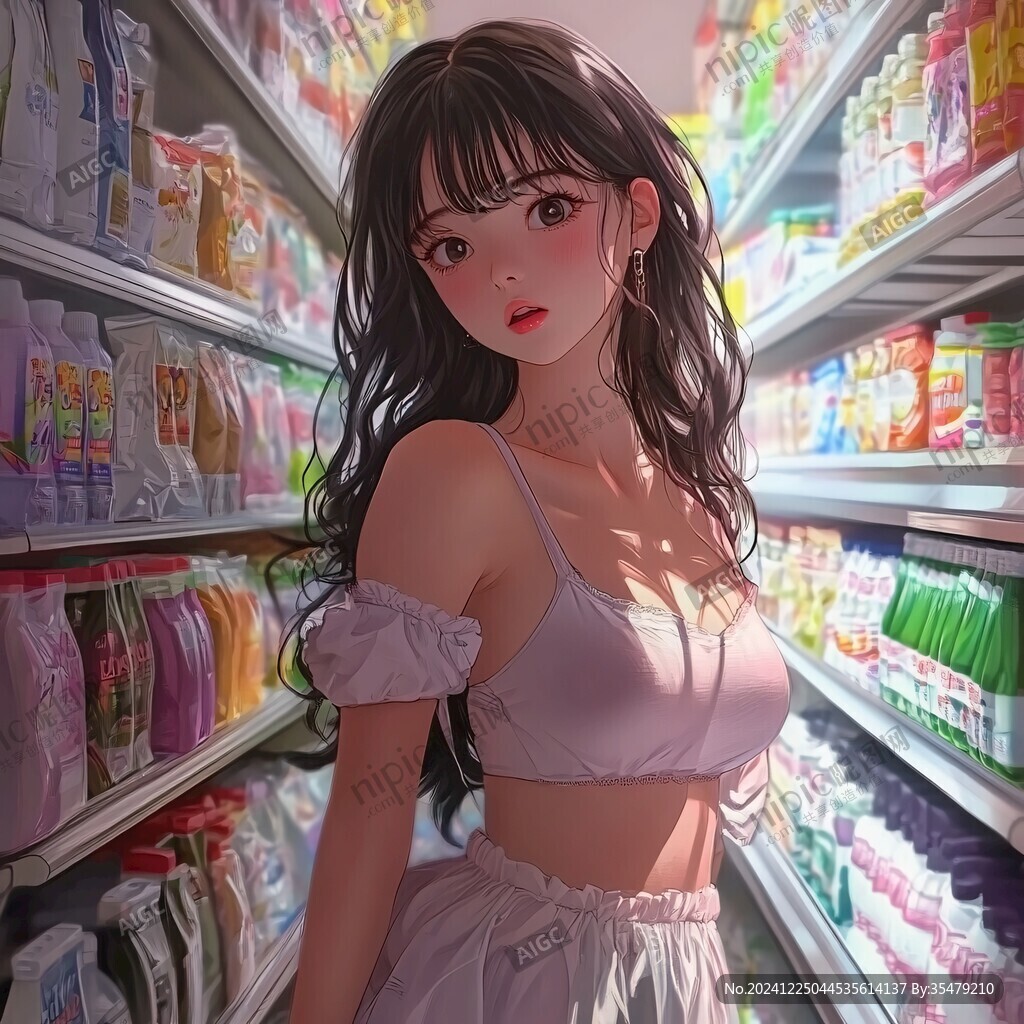 日韩厚涂插画