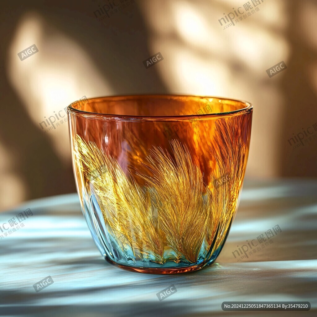 逆光玻璃品茗杯