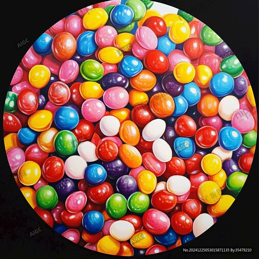 糖果立体画