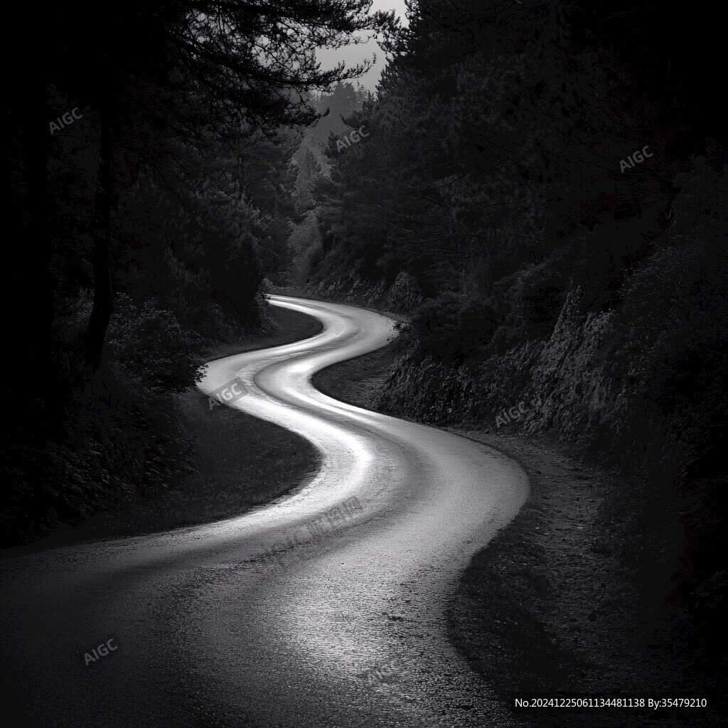 曲折百转的道路