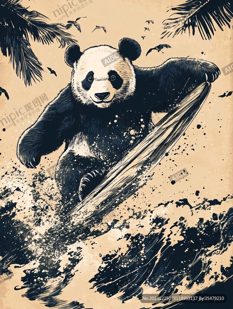 功夫熊猫插画