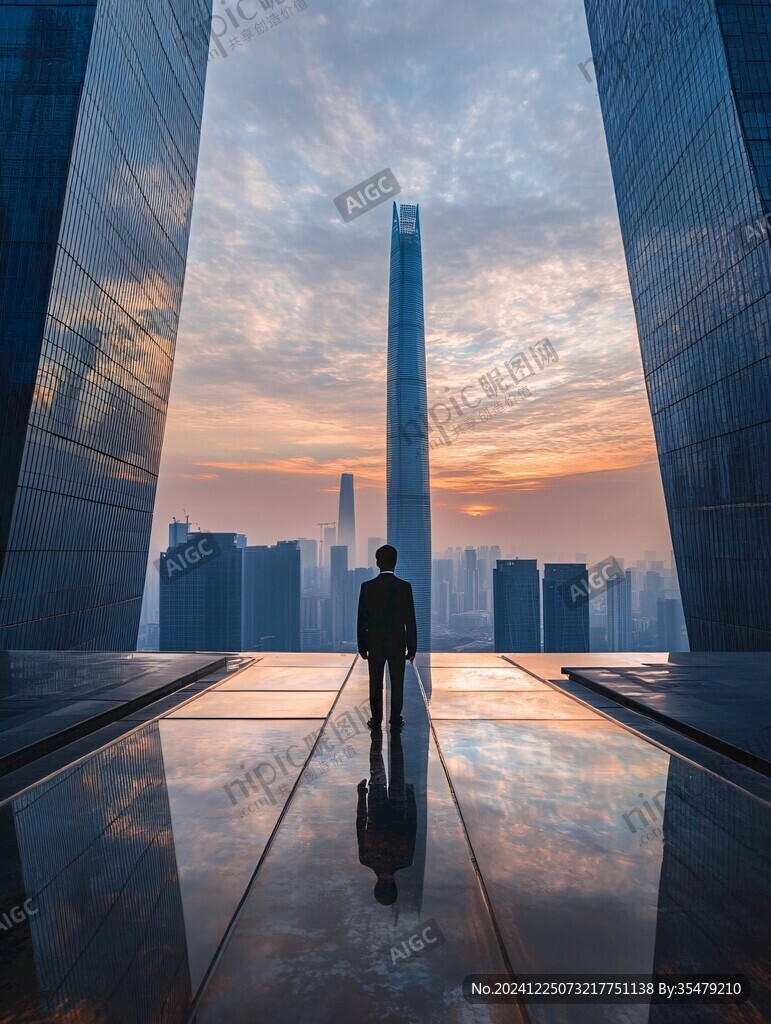 金融城日出风光