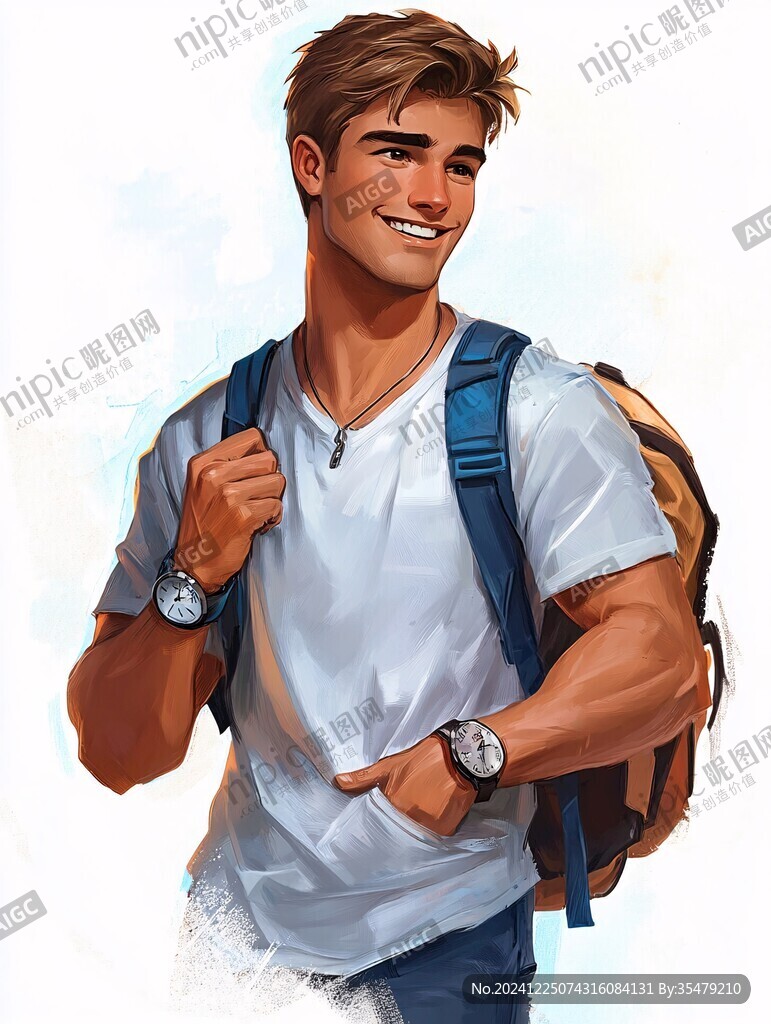 帅哥插画