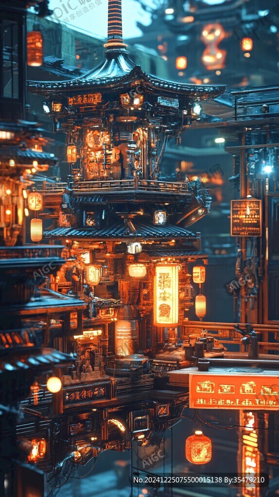 古代繁华夜市