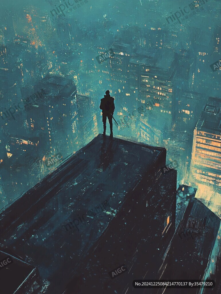 孤身一人背景素材