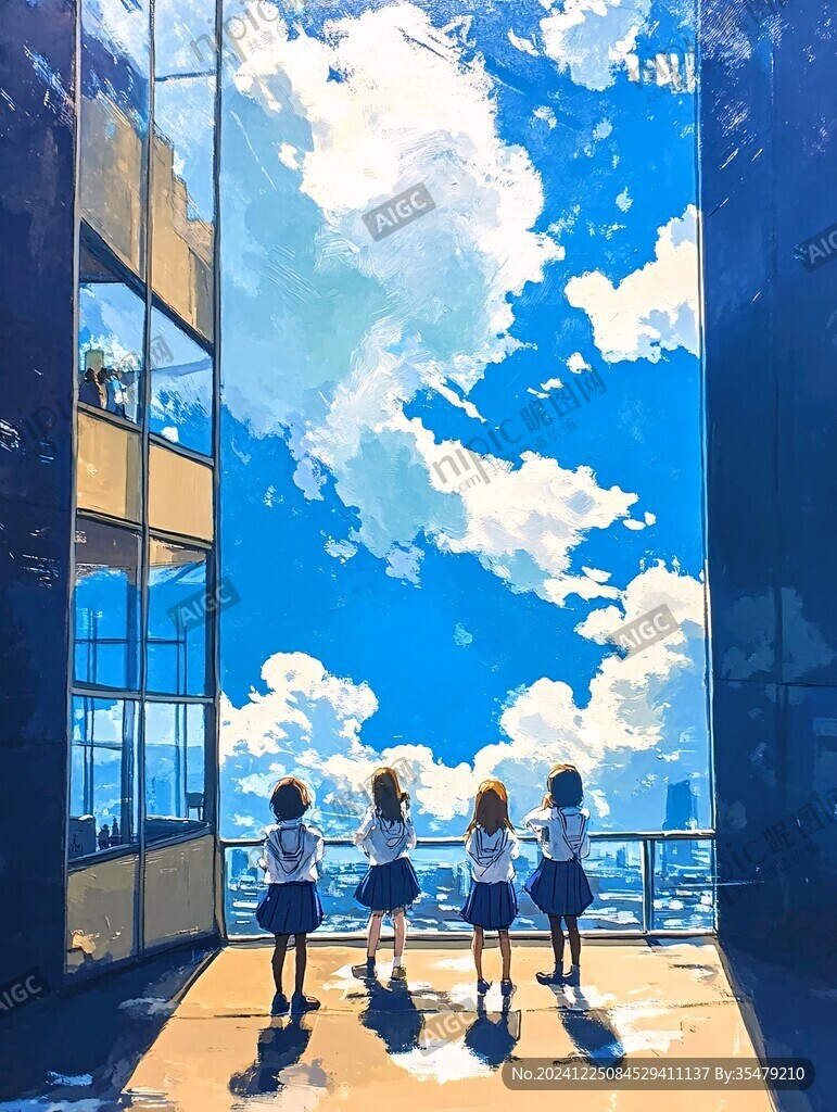 天台插画