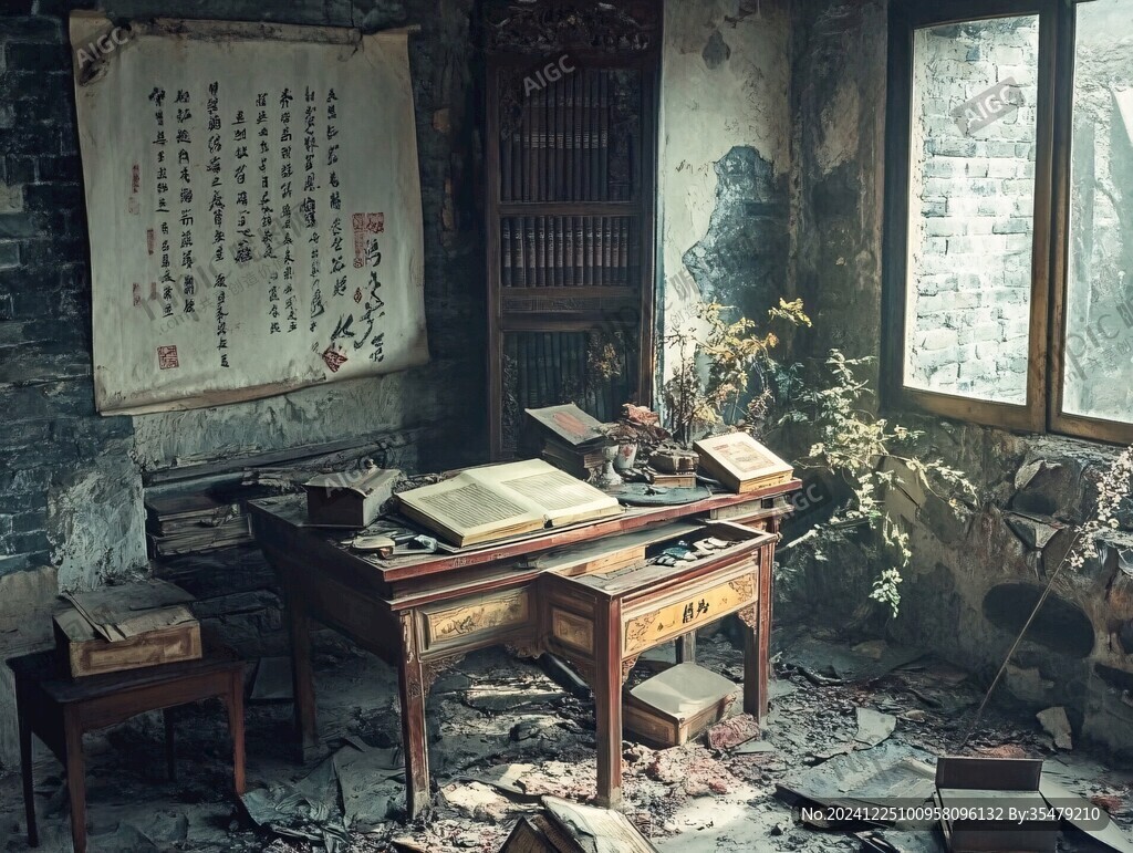 古书房场景