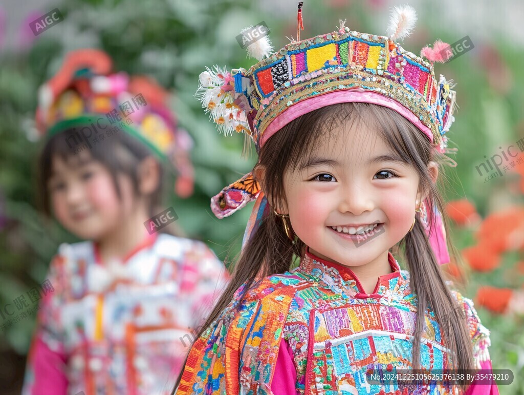 高山族小女孩