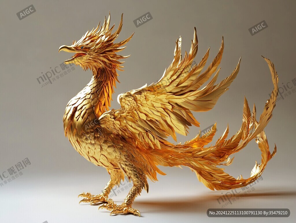金漆神兽朱雀