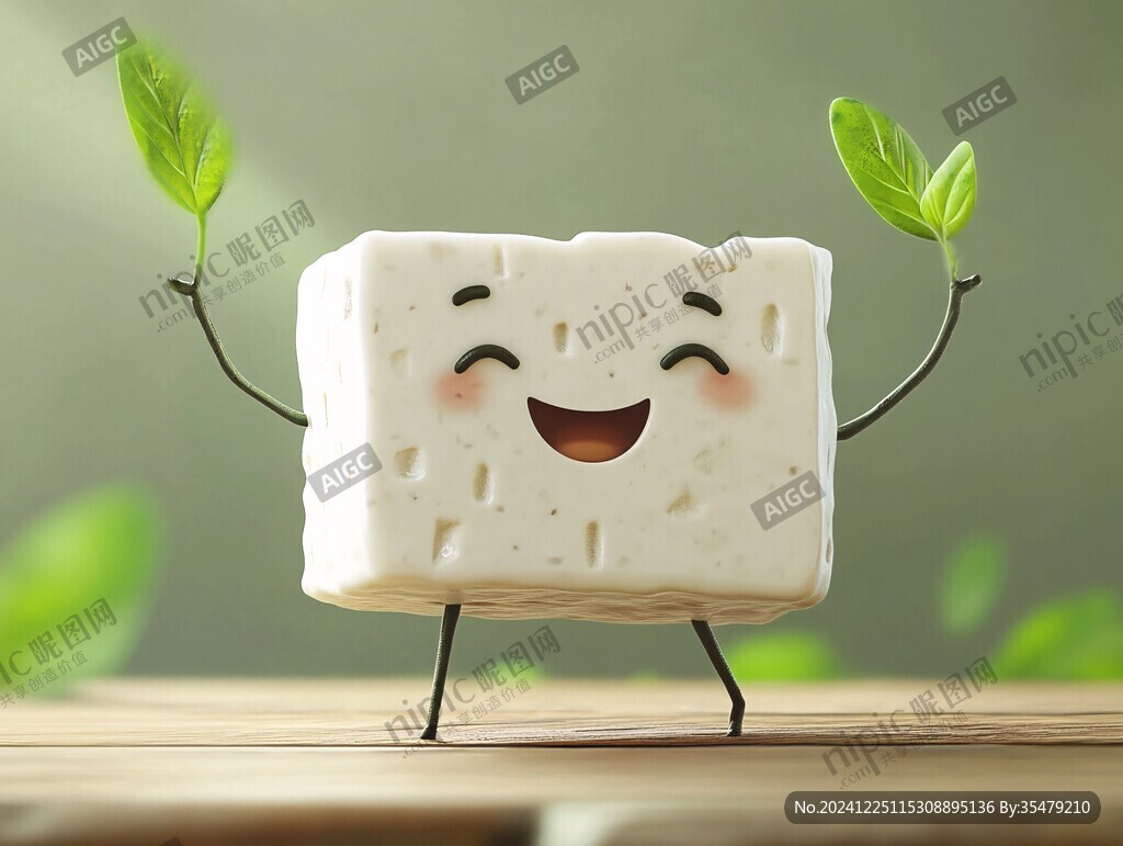 卡通豆腐