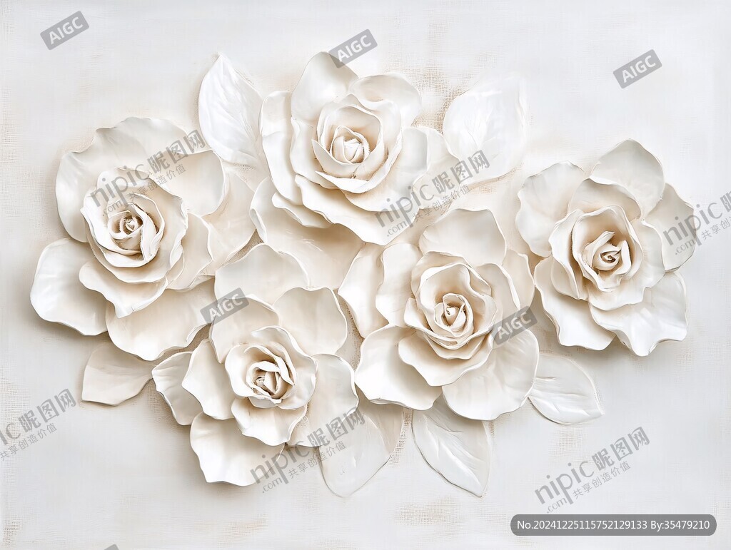 玫瑰花3d画