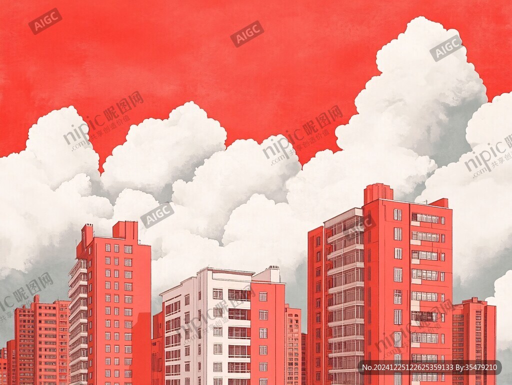 插画楼房