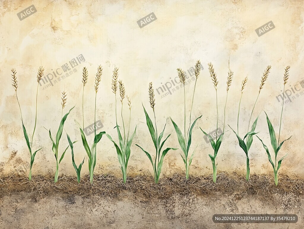 小麦壁画