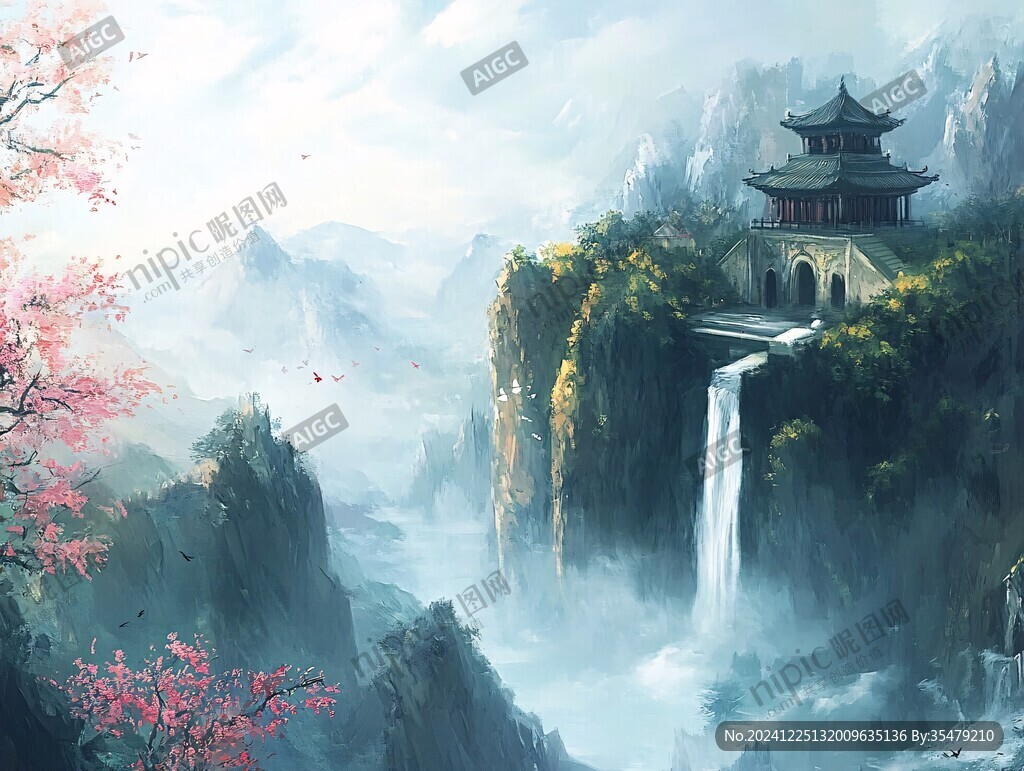 古风山水场景