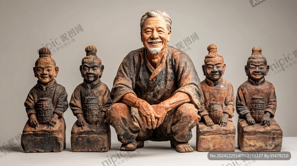金代二十四孝陶塑