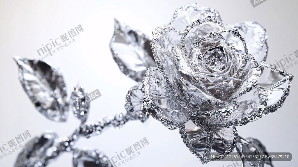 水晶玫瑰花