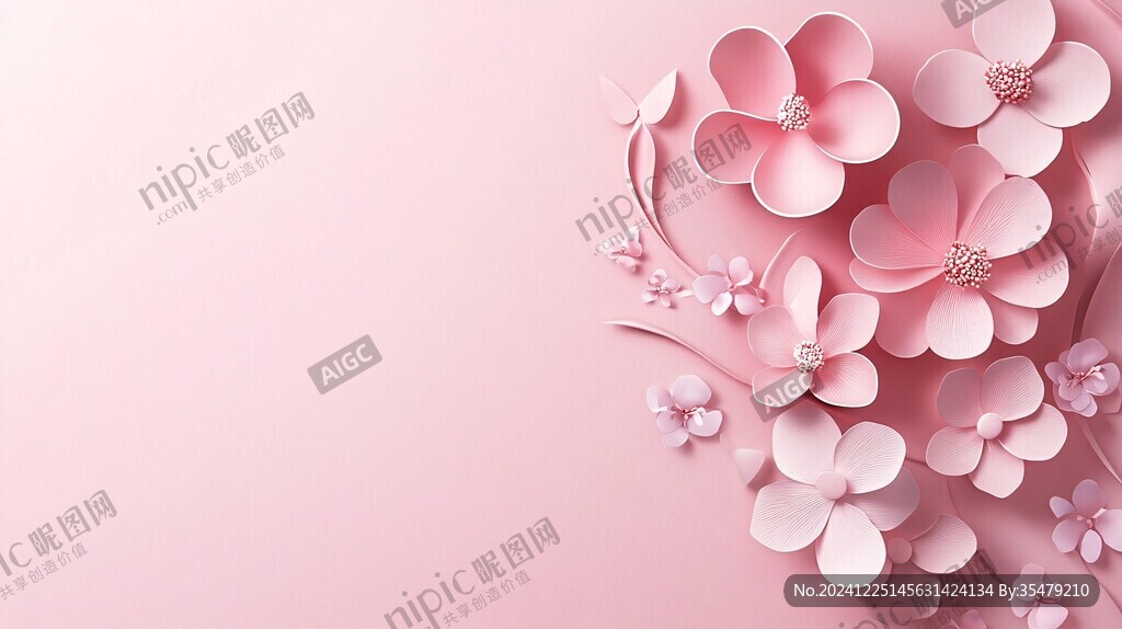 3d立体简约花