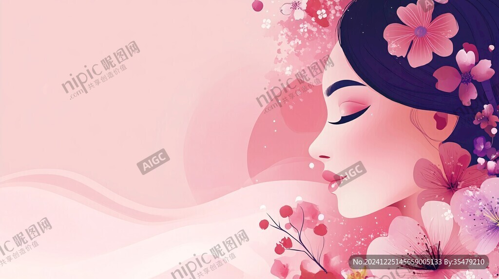 东方美女美容海报