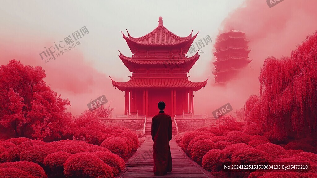 朦胧的楼阁