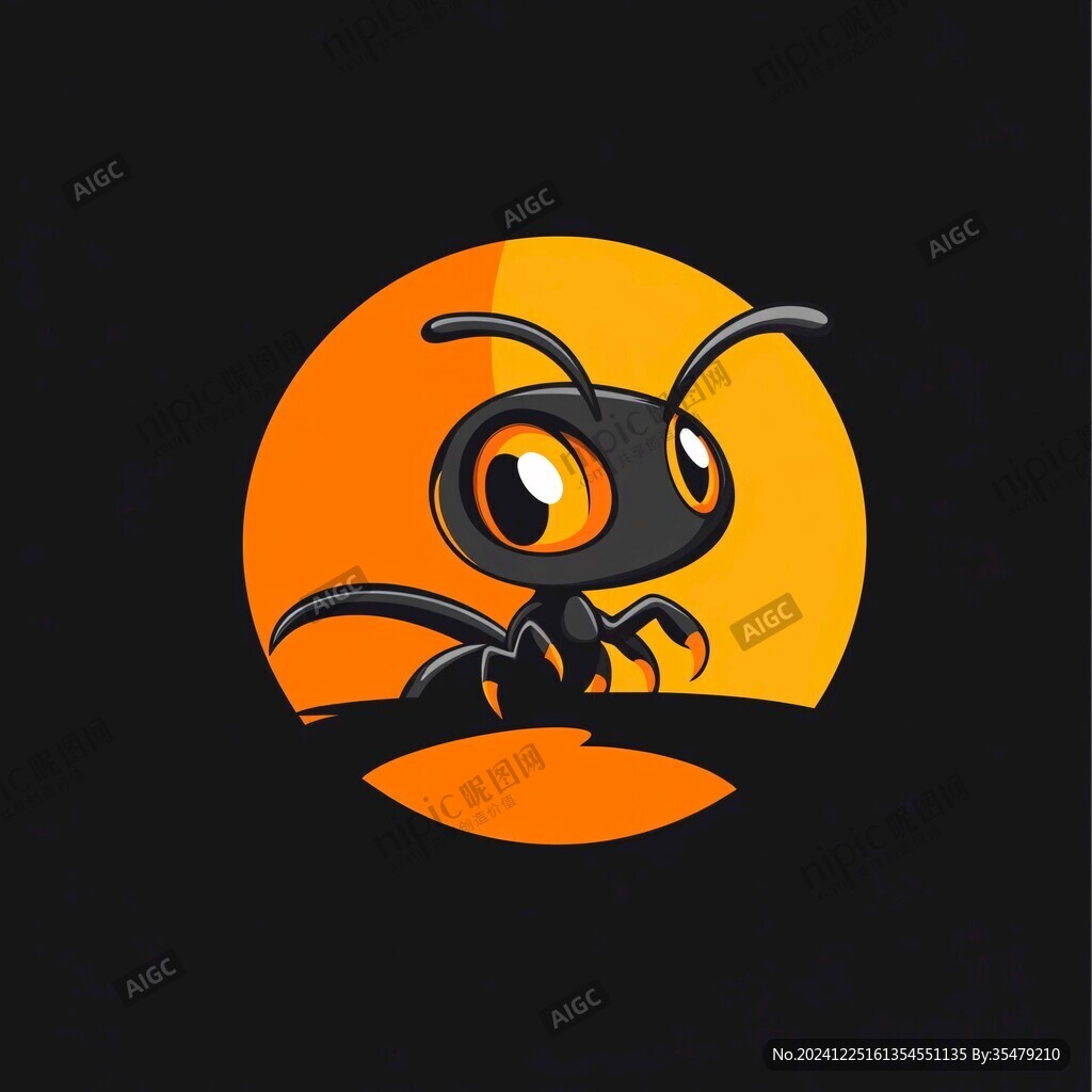 蚂蚁卡通logo