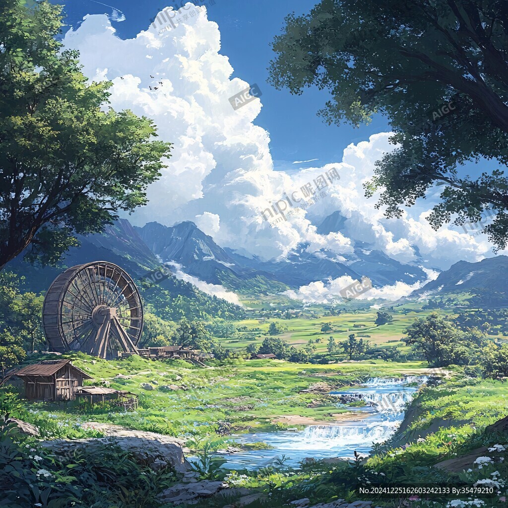 唯美农村场景