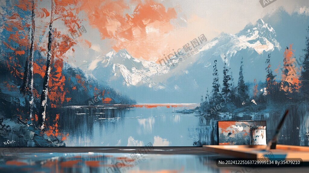 宽屏风景画