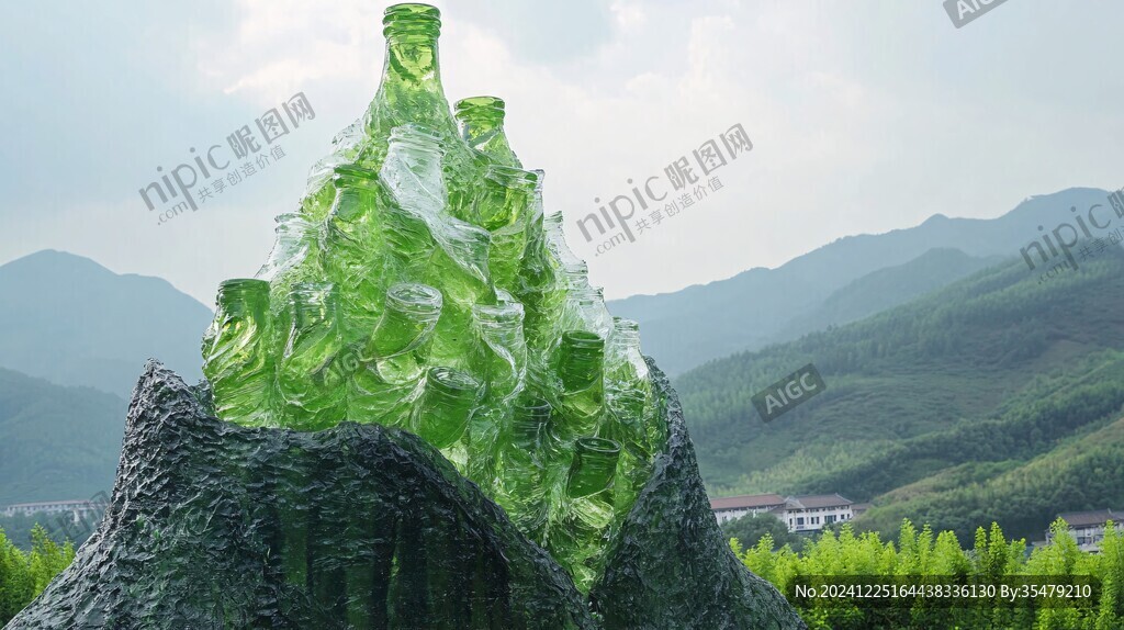 啤酒瓶雕塑