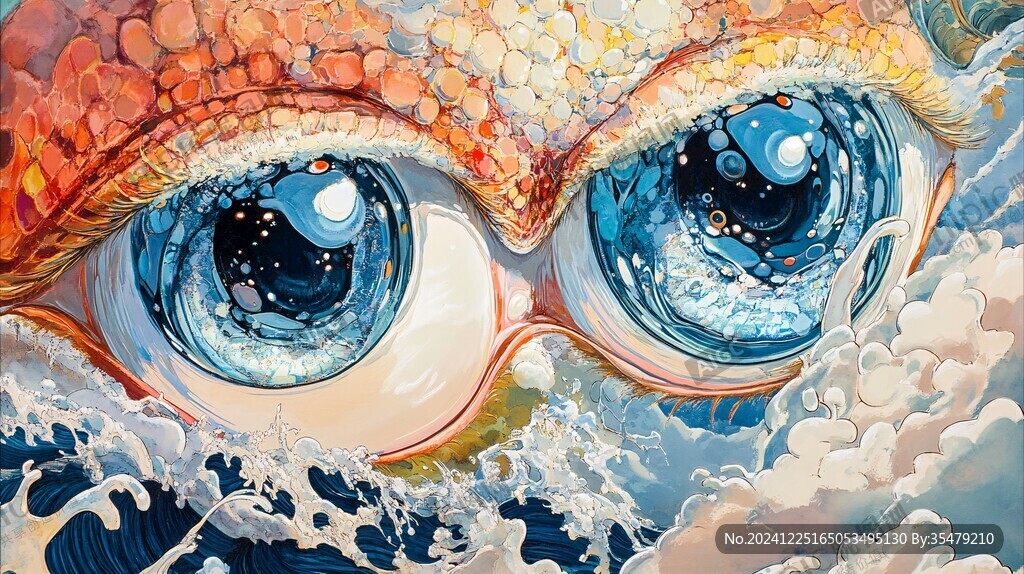 海马包装插画