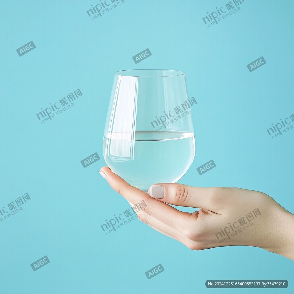 淡青色玻璃杯
